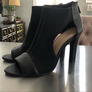 Vince Camuto Black Sandal Booties